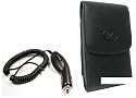 Vertical Leather Case Cover Pouch with Belt Clip Holster and Vehicle Car Plug-in Charger for US Cellular Samsung Mesmerize - ATT BlackBerry Torch 9860 - Sprint Motorola Admiral - HTC EVO Design 4G - TMobile LG Doubleplay Flip 2 - HTC Radar 4G - LG myTouch Maxx Touch Cell Phone BestCellBuy Brand