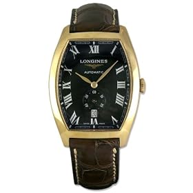 Longines Evidenza Automatic 18kt Gold Mens Luxury Swiss Strap Watch Date L2.642.6.51.2