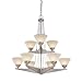 Dolan Designs 2652-09 Nine Light Two Tier Chandelier, Multi