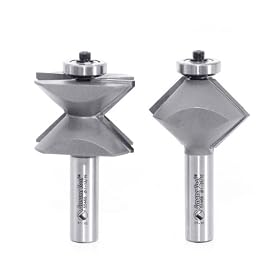 Amana Tool 55466 90 Degree Angle Edge Banding 1-25 32-Inch Diameter by 1 2-Inch Shank Router Bit... by Amana Tool