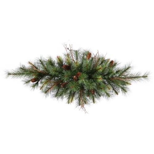 36" Caribou Mix Pine Swag 58T w/ Cones