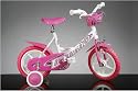 Dino Kinderfahrrad 12 Zoll rosa/weiß Nr. 124-RLN