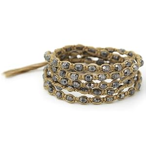 【クリックで詳細表示】[CHAN LUU]チャンルー 5ラップブレスレット 山吹xシルバー☆ BS-2549-DCEL 2011年NEWカラー