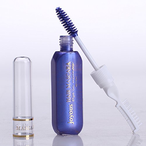Joyous Professional Temporary Hair Color Highlights & Streaks Mascara (Medium Blue)