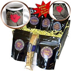 Yves Creations Florals and Bouquets - Red Flower of Love - Coffee Gift Baskets - Coffee Gift Basket