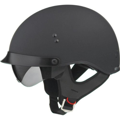 G-Max GM55 Full Dress Half Helmet, Flat Black, Helmet Type: Half Helmets, Size: Sm, Primary Color: Black, Helmet Category: Street, 355074 On Sale