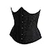 Muka Black Floral Tapestry Underbust Corset Bustier, Valentine's Gift Idea