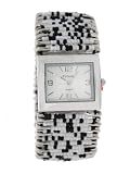 Versales Women's Safety Pin elastic Band Watch