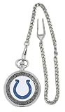 NFL Men's CO0082 Indianapolis Colts Hall Of Famer Pocket Watch with Chain