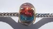 Murano Style Glass Lampwork Bead with Gold Plated Center Fits Pandora Rainbow (1)