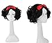 Womens Costume Halloween Party Cosplay Emulation Scalp Full Head Wig (Black SnowWhite-ZU16903)