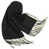 Basile Ombre Fringed Wool-Cashmere Pashmina Shawl black-cream