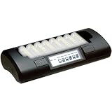 Maha PowerEx MH-C801D Eight Cell 1-Hour Smart Battery Charger w/LCD Display for Eight AA/AAA [NiMH or Nicad]