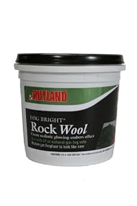 Amazon.com - Rutland 587 Bright Rock Wool for Gas Log - Gas Fireplace