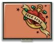 Vintage 50's Style 'TRUE LOVE' Retro Cigarette/Business Card Holder Vintage 50's Style 'TRUE LOVE' Retro Cigarette/Business Card Holder