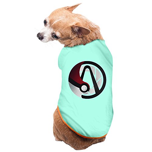 Boro Lin's Small Dog Cat Pet Pokemon Borderlands Portal 2 Logo Doggie Tee Size L SkyBlue
