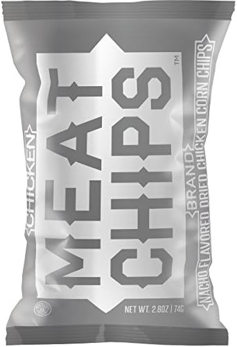 Meat Chips - Nacho, 4 Count, 2.6oz Bag, 21g Protein
