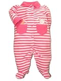 Fuchsia Striped Fleece Blanket Sleeper by Little Me