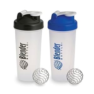 28 Oz. Blender Bottle W/wire Shaker Ball- Pack of 2, Colors may vary
