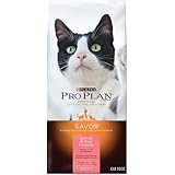 Purina Pro Plan Dry Cat Food, Savor, Adult Salmon and Rice Formula, 16-Pound Bag, Pack of 1