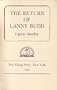 Return of Lanny Budd