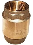 American Valve G31SL 3/4" Lead-Free Brass Spring Loaded In-Line Check Valve with FIP Threaded Ends, 3/4-Inch