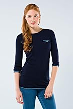 3/4 Sleeve Tipped Boatneck Sweater
