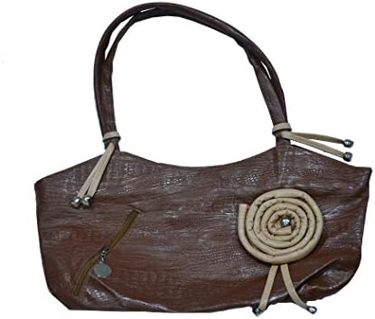 Shoulder Handbag Brown-Cream for Women's, Gift for Christmas or Birthday to Your Loved Ones