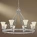 Minka Federal Restoration Chrome Chandelier 4278-77