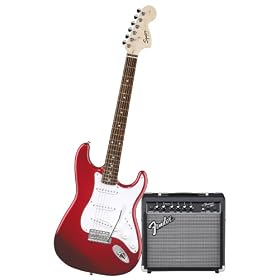 Squier� by Fender� Stop Dreaming-Start Playing(TM) Set: Affinity Special w/ Fender� 15G Amplifier, Metallic Red