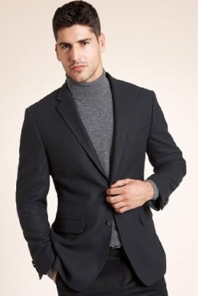 Autograph Wool Rich 2 Button Plain Jacket