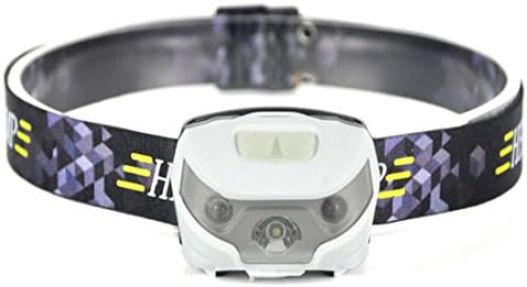 Wolfland LED Headlamp Flashlight USB Rechargeable Handsfree Waterproof for Camping Running Kids(White)