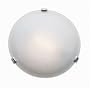 Chrome Clip Flush Mount Fluorescent Lamp