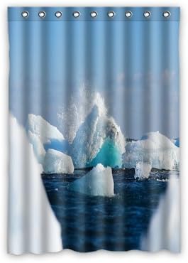 Daniellestore Custom Personalized Iceberg Blue Sky Blackout Window Curtains/drape/Panels/Treatment Polyester 52 x 72 inches(One Piece)