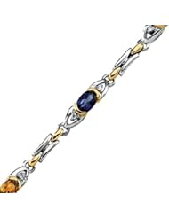 Diamond & Multicolor Gemstone Bracelet