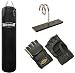 Pro MMA-Set inkl. Boxsack 180 x 35cm ungefüllt, PU MMA Handschuhen, Deckenhalterung und Heavy Duty Vierpunkt-Stahlkette
