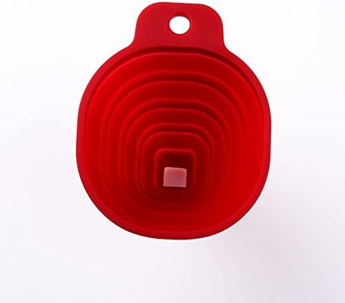 WOOTOP-Red Silicone Foldable Funnel 100% Food Grade Silicone F/Funnel-R