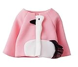 (ラボーグ)La vogue プリンセス風 アウターウエア ベビー服 女の子ジャケット ガールズコート ショート丈ジャンパー ハクチョウ柄 子供服 上着 新生児 春秋着 ピンク 13サイズ