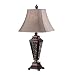Kenroy Home Garden Gate Table Lamp with 15 inch light Taupe Cut Corner shade