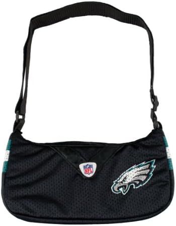 NFL Philadelphia Eagles Jersey Team Purse, 12 x 3 x 7-Inch, Black