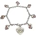 Ed Hardy By Christian Audigier: Enameled Eyes Skull Charm Bracelet