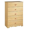 Lily Rose 5-Drawer Chest - Romantic Pine