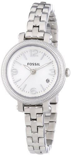 Fossil Heather Silver 26mm Dial Stainless Steel Ladies Watch ES3135