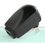 TRAVEL HOME CHARGER ADAPTER / BLACK FOR APPLE IPHONE, IPHONE 3G, IPOD VIDEO, NANO ALL, TOUCH ALL, CREATIVE ZEN