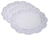 Kaiser 769097 Patisserie 12 Papier-Tortenspitzen rund, 36 cm, wei�