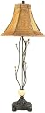 Bali Dk Bronze Finish Wicker Woven Bamboo Shade Table Desk Lamp