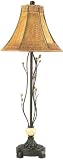 Bali Dk Bronze Finish Wicker Woven Bamboo Shade Table Desk Lamp