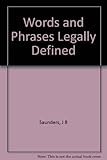 Words and phrases legally defined. 1978 supplement