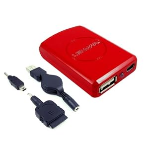 Lenmar PowerPort Mini Any Where Charger - Red