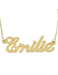 14k Gold Personalized Name Necklace - Custom Made Any Name